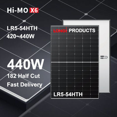 HPBC Black Frame Longi Hi-MO X6 scientifique panneau solaire 435W 440W
