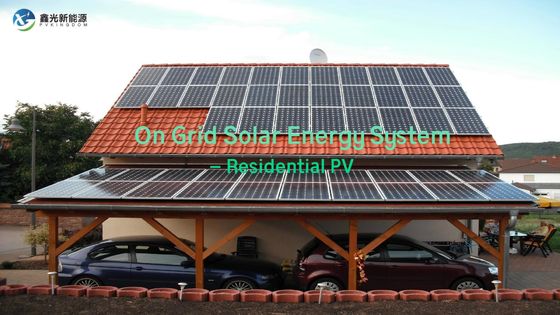 Système solaire facile à installer sur le réseau pour le scénario résidentiel PV