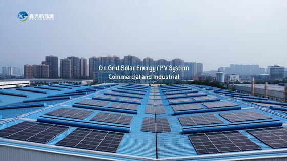 Système solaire commercial et industriel sur réseau Solution énergétique durable