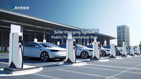 Système de recharge solaire pour les centres de transport en commun améliorant la connectivité