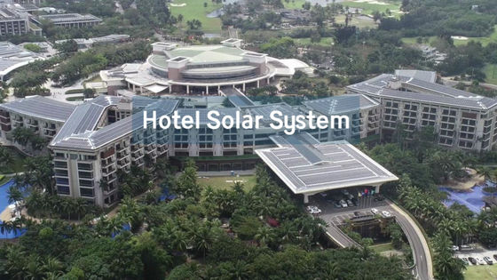 Système solaire commercial distribué sur le toit